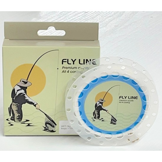 Fly line for ice shop fishing